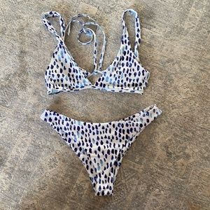 Shein Dalmatian Bikini Swimsuit